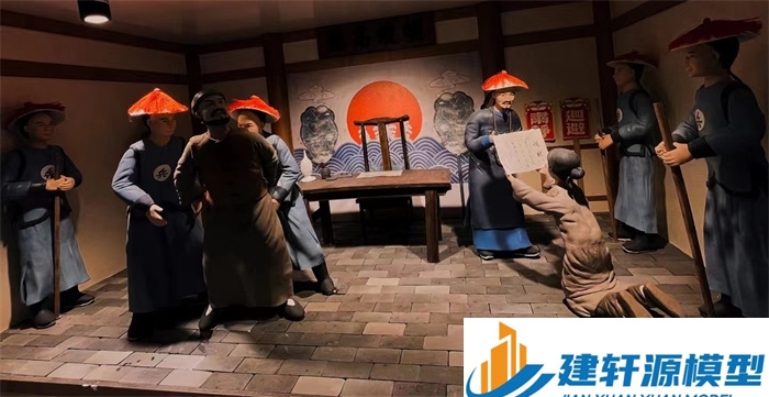 荆州陈规除恶绅微缩场景