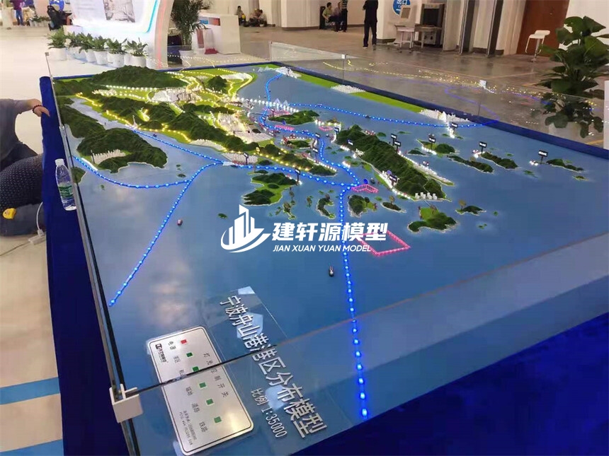 荆州地形地貌模型