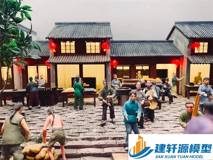 荆州香市微缩模型