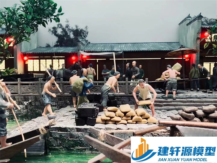 荆州博物馆江南水乡模型